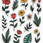 Flowers & Plants - Sticker Sheet v3